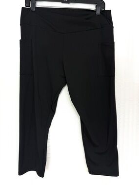 Julia Rose Women's Pull-On Pocket Crop Leggings Size L/XL (12-18)